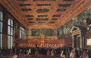 Gabriel Bella Ambassadors- Reception at the collegio Germany oil painting reproduction